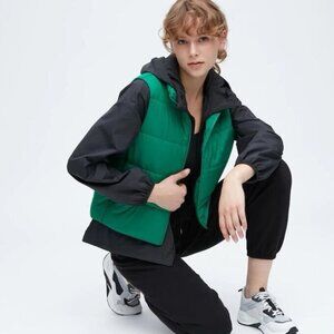Uniqlo PUFFTECH Warm padded washable lightweight insulated Puffer Vest jacket Lg